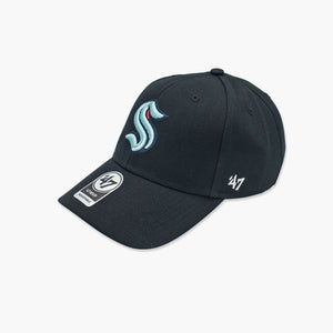 Seattle Kraken Black MVP Adjustable Hat