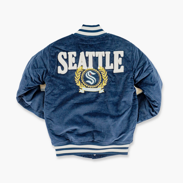 Seattle Kraken Collegiate Corduroy Varsity Jacket
