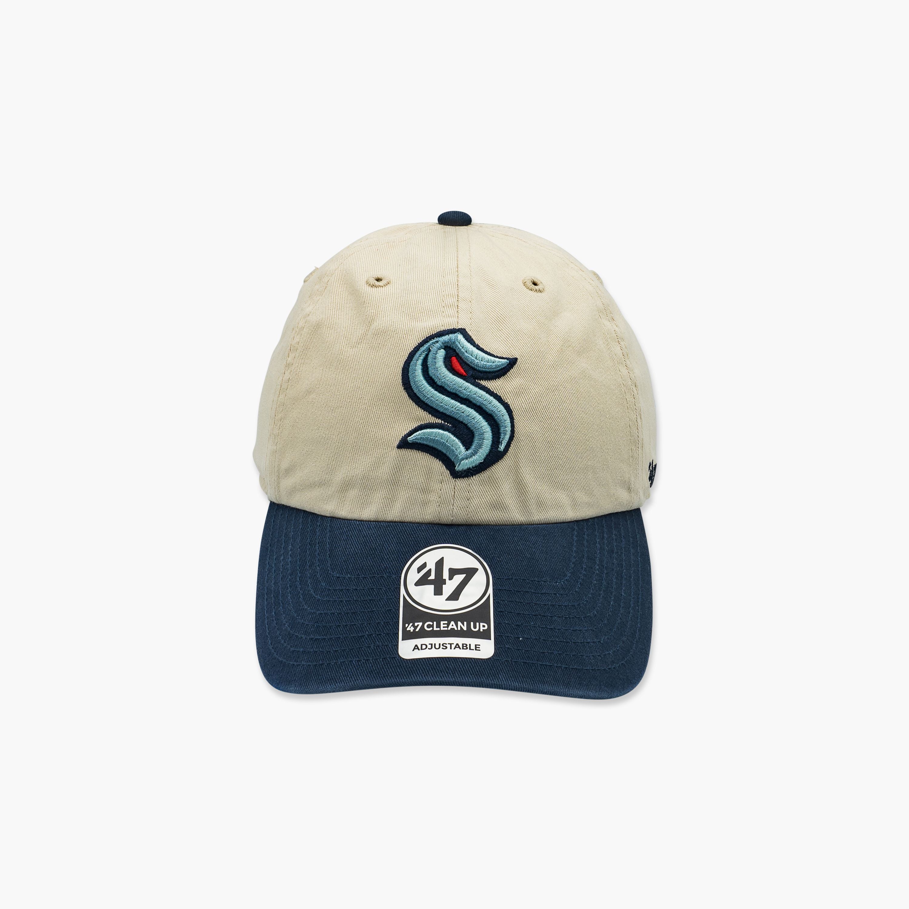 Seattle Kraken Cream/Navy Clean Up Adjustable Hat – Simply Seattle