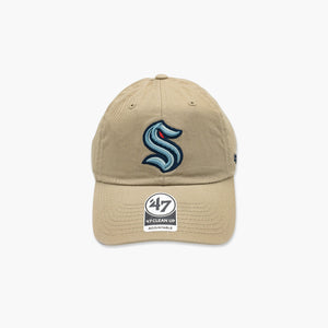 Seattle Kraken Khaki Clean Up Adjustable Hat