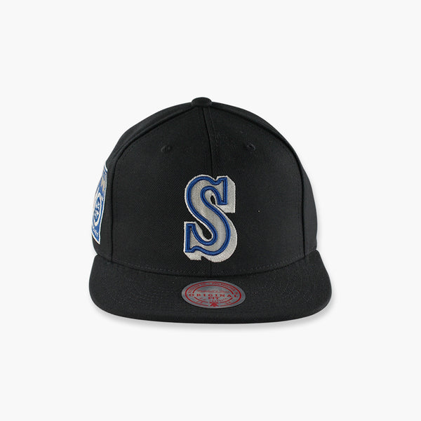 Seattle Mariners 40th Anniversary Black Snapback