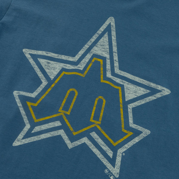 Seattle Mariners Cadet Blue Star Logo T-Shirt
