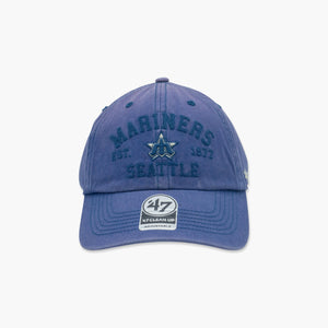 Seattle Mariners Cooperstown Washed Denim Clean Up Adjustable Hat