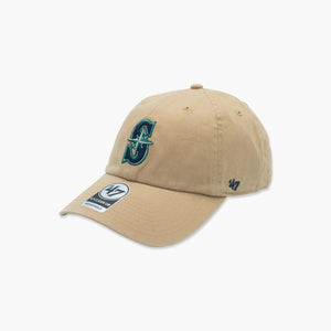 Seattle Mariners Khaki Clean Up Adjustable Hat