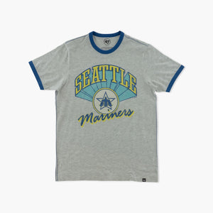 Seattle Mariners Relay Grey Retro Ringer T-Shirt