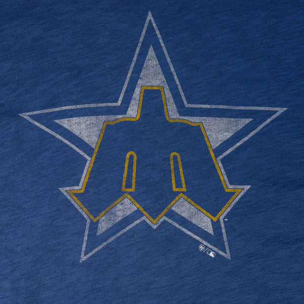 Seattle Mariners Star Logo Vintage Scrum T-Shirt