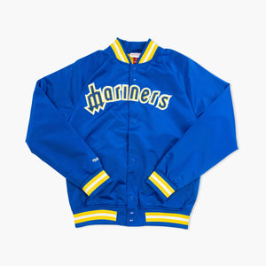 Seattle Mariners Throwback Wordmark Satin Jacket