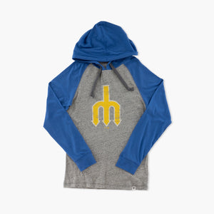 Seattle Mariners Trident Hooded Long Sleeve T-Shirt