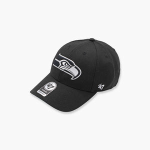Seattle Seahawks Black & White MVP Adjustable Hat