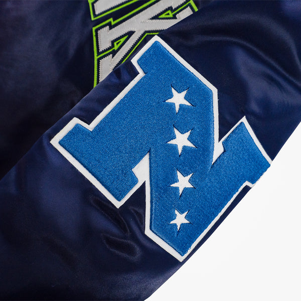 Seattle Seahawks Hometown Hero Navy Satin Jacket