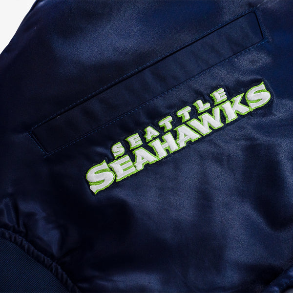 Seattle Seahawks Hometown Hero Navy Satin Jacket