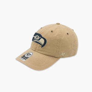 Seattle Seahawks Khaki Overton Clean Up Adjustable Hat