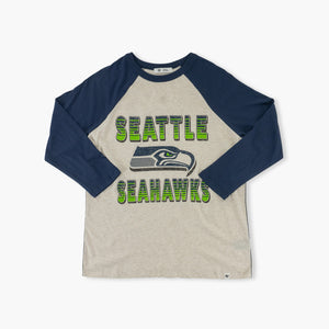 Seattle Seahawks Women's Oatmeal Raglan T-Shirt