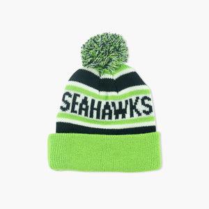 Seattle Seahawks Youth Hangtime Cuff Pom Beanie