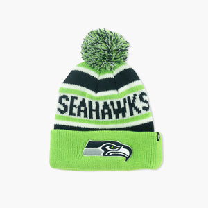 Seattle Seahawks Youth Hangtime Cuff Pom Beanie