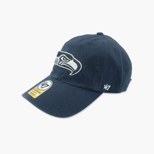 Seattle Seahawks Youth Navy Clean Up Adjustable Hat