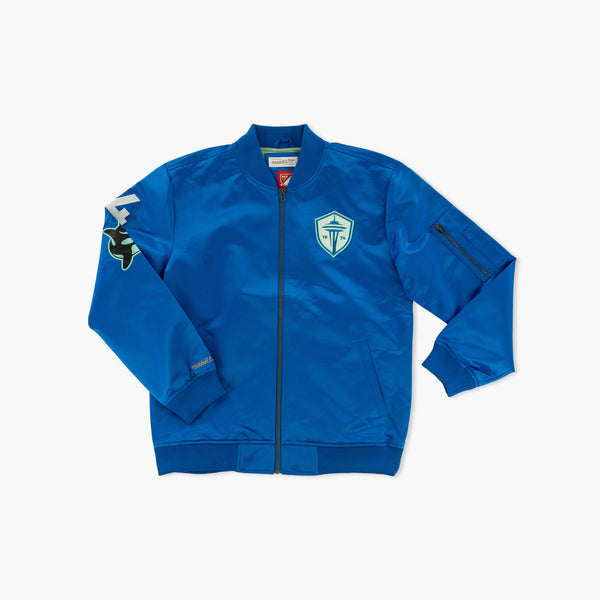 Seattle Sounders Royal Blue Satin Jacket