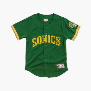 Seattle SuperSonics Button Up Baseball Jersey