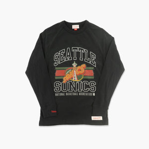 Seattle SuperSonics Striped Lockup Long Sleeve T-Shirt