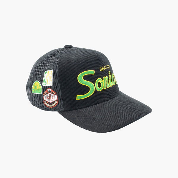 Seattle SuperSonics Times Up Corduroy Trucker Hat