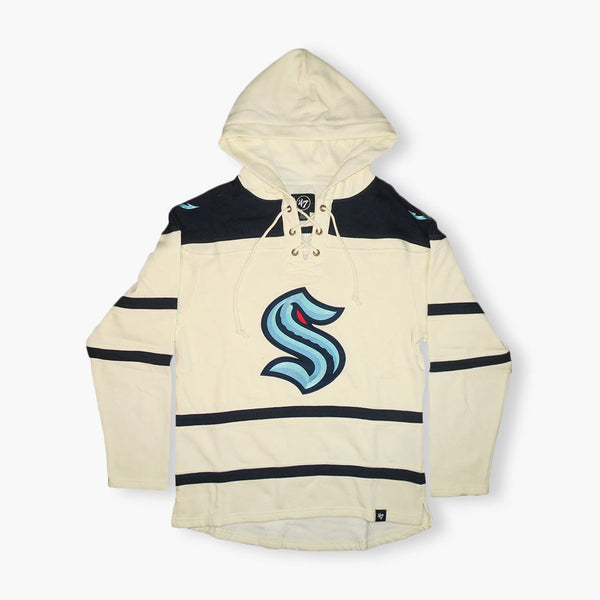 Seattle Kraken Cream Superior Lacer Hoodie