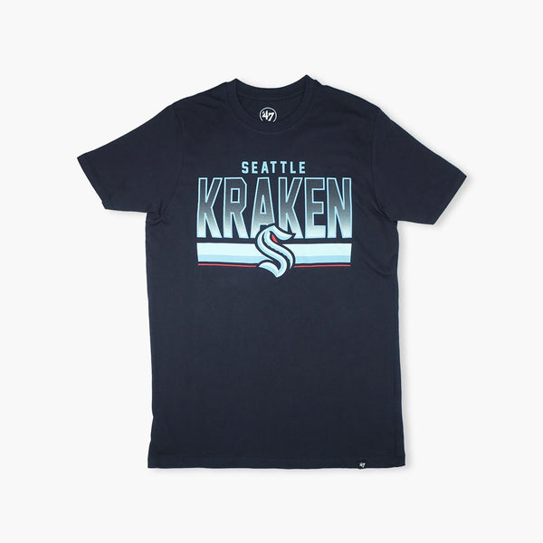 Seattle Kraken Fall Navy Time Rise Super Rival T-Shirt