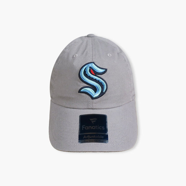 Seattle Kraken Grey Primary Logo Adjustable Cap