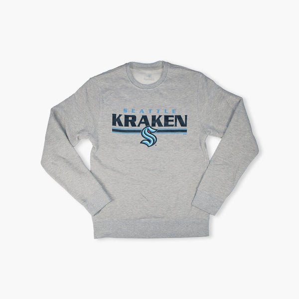 Seattle Kraken Guard Up Grey Crewneck
