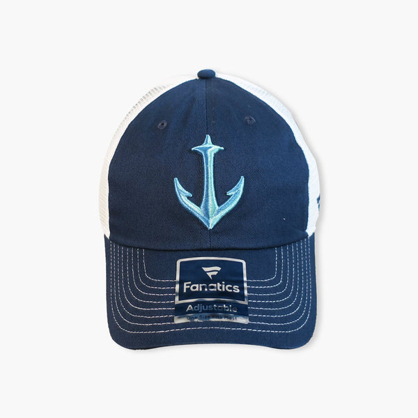 Seattle Kraken Navy Secondary Logo Trucker Snapback