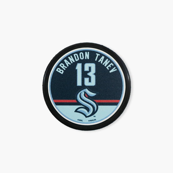 Seattle Kraken Player Puck - #13 Brandon Tanev
