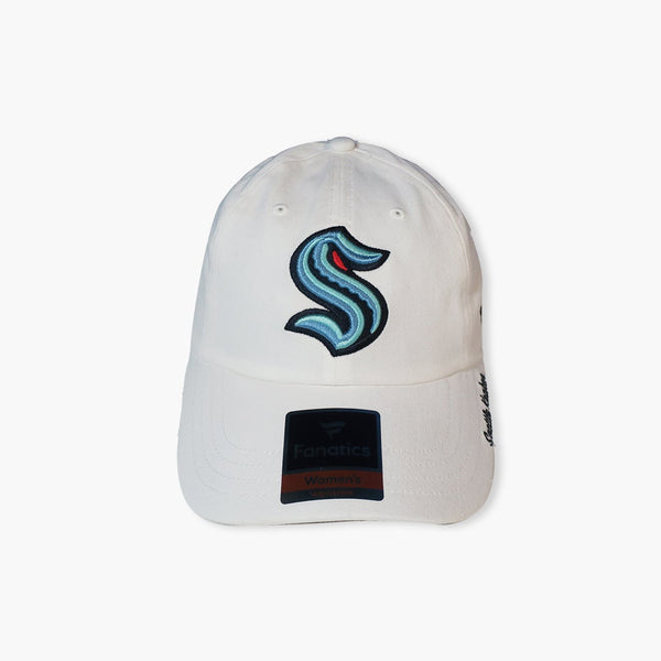 Seattle Kraken Primary Logo Womens White Adjustable Hat