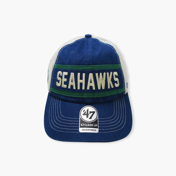 Seattle Seahawks Legacy Vintage Royal Juncture Clean Up Mesh Adjustable Hat