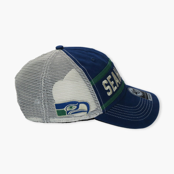 Seattle Seahawks Legacy Vintage Royal Juncture Clean Up Mesh Adjustable Hat