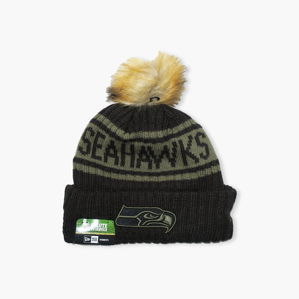 Seattle Seahawks Salute to Service Pom Beanie