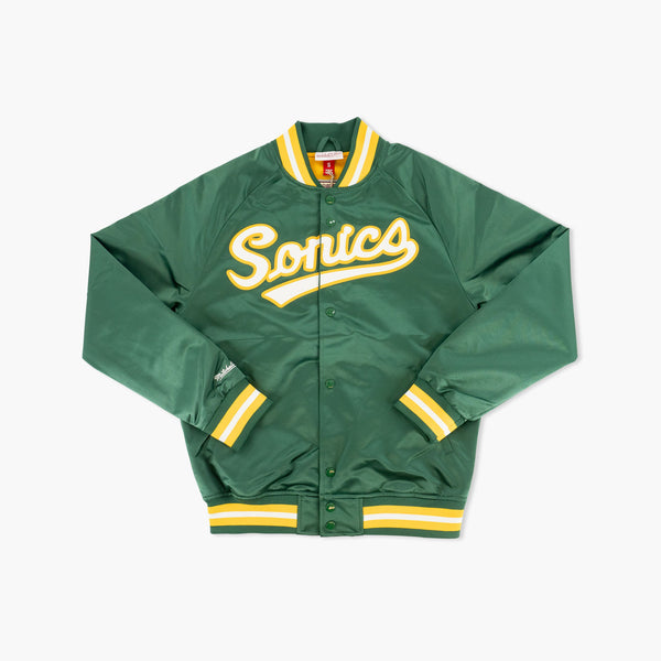 Seattle SuperSonics Green Script Satin Jacket