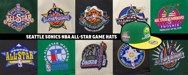 NEW: 10 Seattle Sonics NBA All-Star Game Hats through the years. Shop  Sonics.
