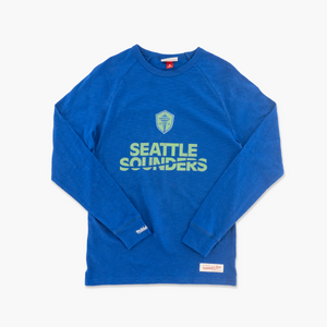 Seattle Sounders Blue Starter Slub Long Sleeve T-Shirt