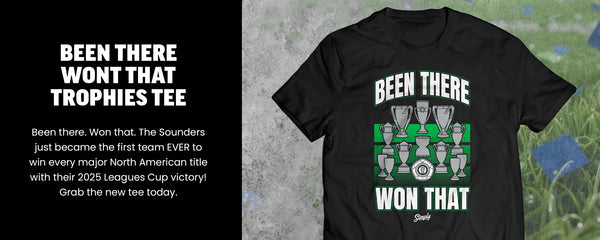 been there wont that trophies tee
Been there. Won that. The Sounders just became the first team EVER to win every major North American title with their 2025 Leagues Cup victory! Grab the new tee today.