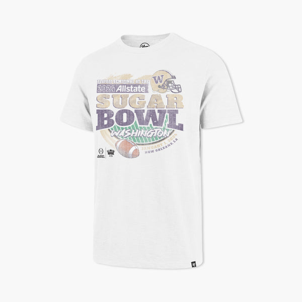 Washington Huskies 2024 CFP Sugar Bowl Off-White Scrum T-Shirt