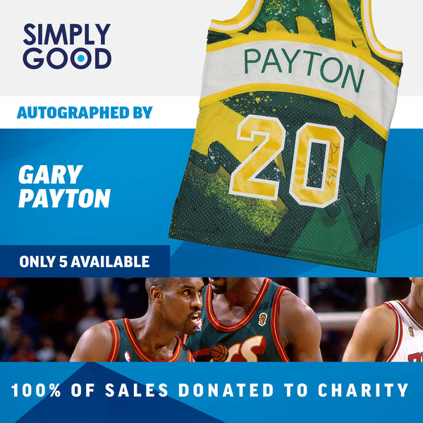 AUTOGRAPHED by Gary Payton - Gary Payton Hyper Hoops Jersey