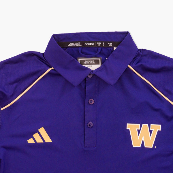 Washington Huskies Adidas Purple Polo Shirt