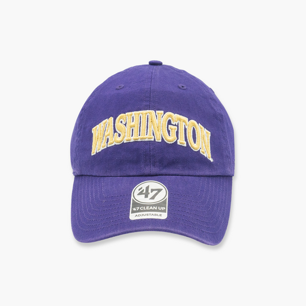 Washington Huskies Purple Archie Script Clean Up Adjustable Hat