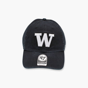 Washington Huskies Black Clean Up Adjustable Hat