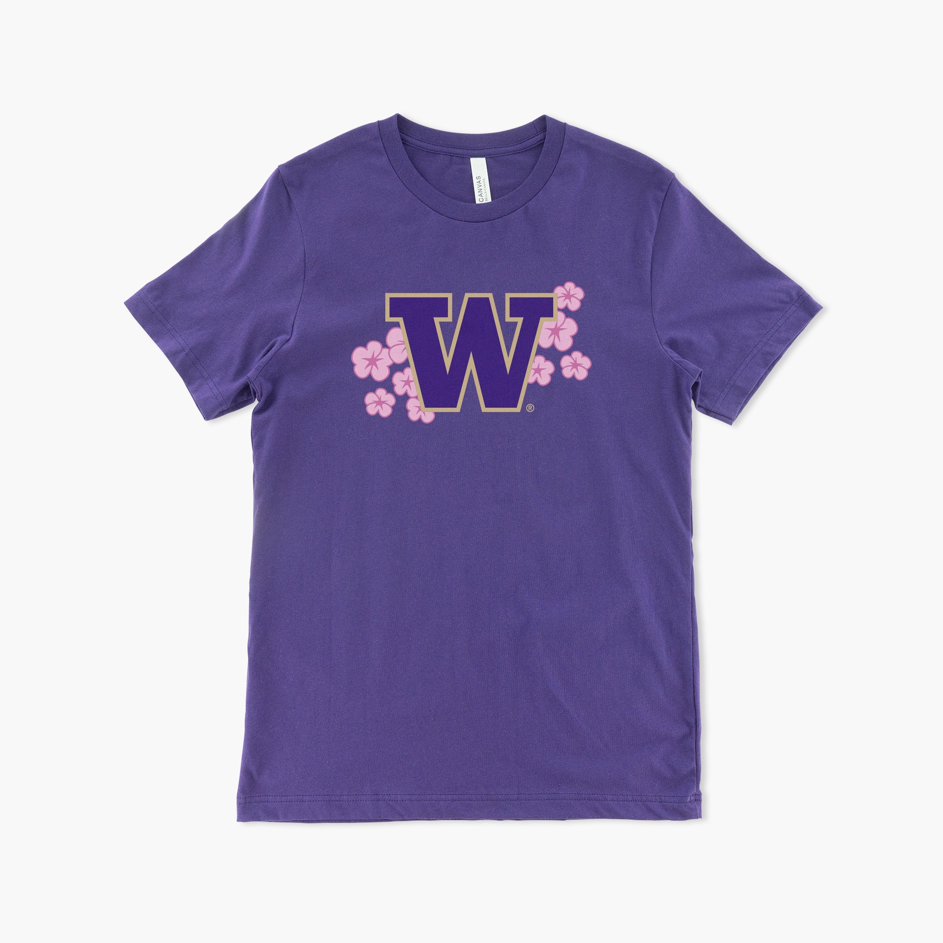 Washington Huskies Cherry Blossom Logo Purple T-Shirt – Simply Seattle