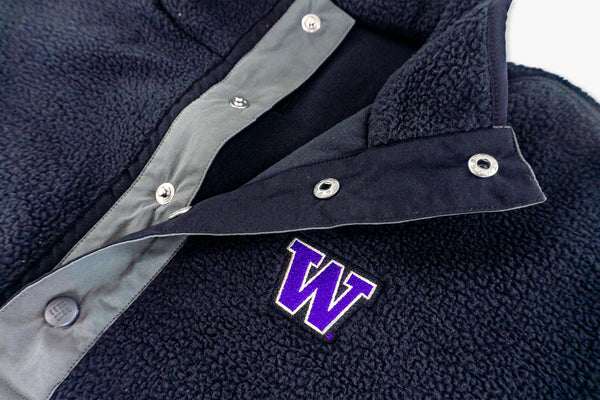 Washington Huskies Primary Logo Columbia Helvetia Fleece Jacket