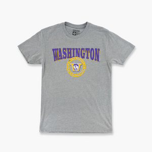 Washington Huskies Grey Badge T-Shirt