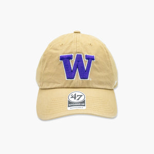 Washington Huskies Khaki Primary Logo Clean Up Adjustable Hat