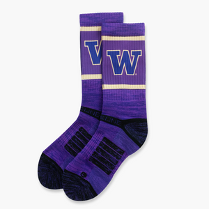 Washington Huskies Purple Strideline Socks
