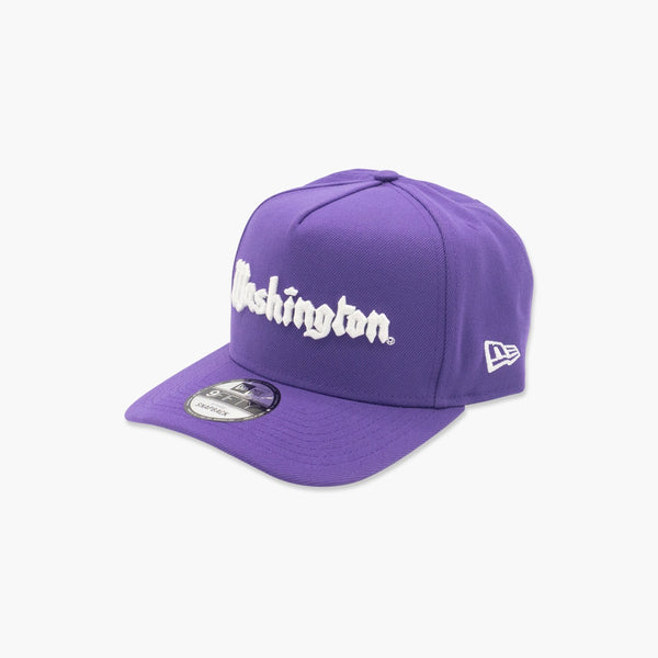 Washington Huskies Vintage Script Purple A-Frame Snapback