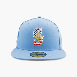 Seattle Mariners Sky Blue Americana 250 Fitted Hat